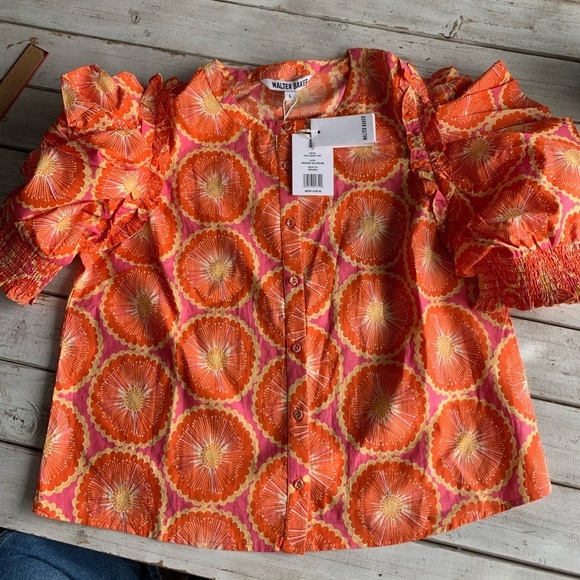 Walter Baker, Colleene top, orange blossom, ladies size XL - Picture 5 of 6